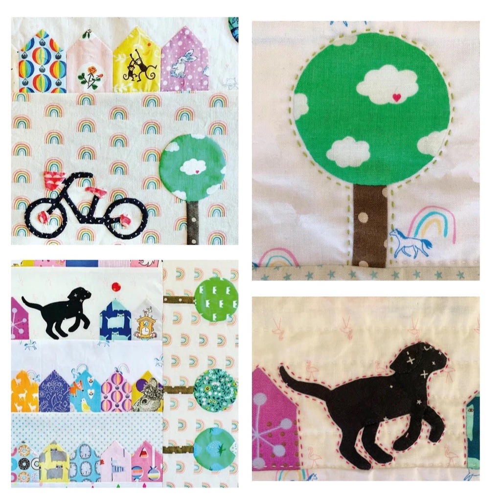 Tiny Town Cot Quilt Template Set