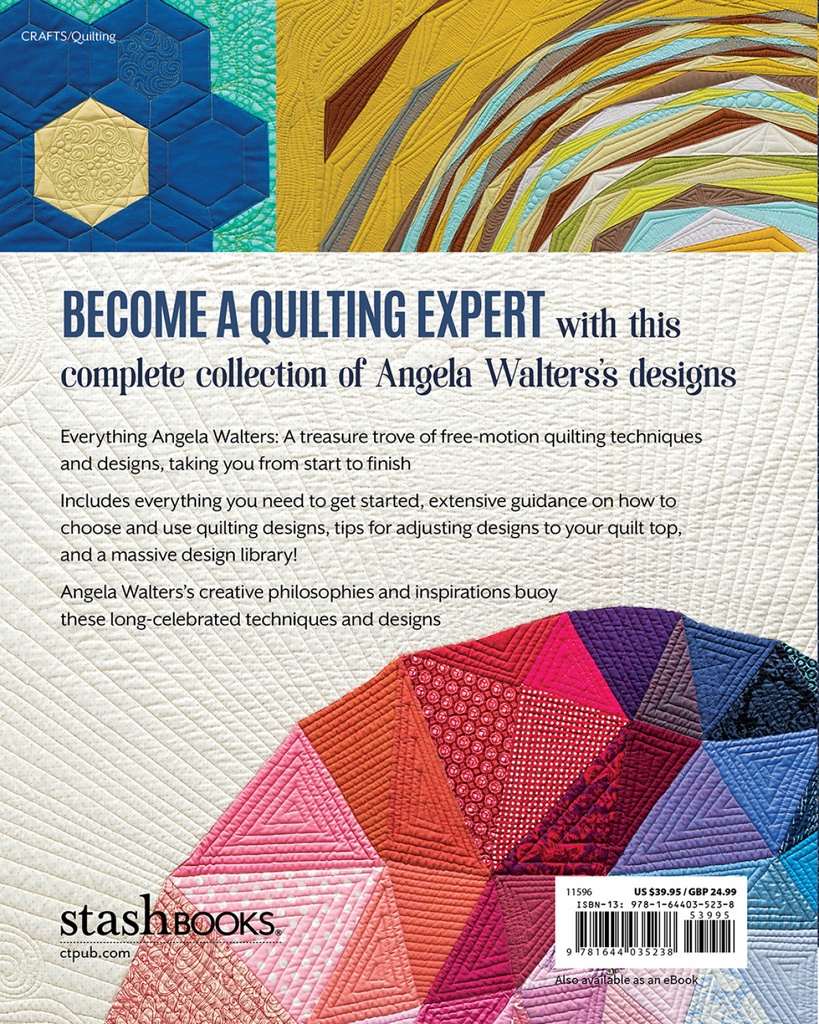 The Ultimate Guide to Free-Motion Quilting Book, Angela Walters