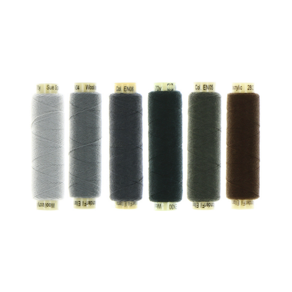 Ellana Wool Thread Pack, Grey