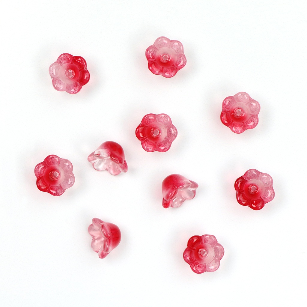 ​Ruby, Bell Flower Bead Pack