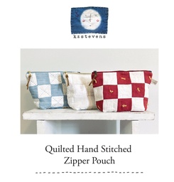 [PATT_HQZP] ​​​Hand Quilted Zipper Pouch Pattern