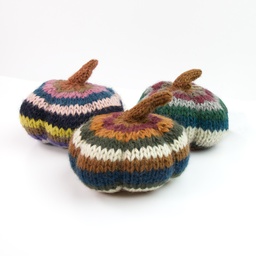 [HG_5918670] ​​Striped Knit Pumpkins